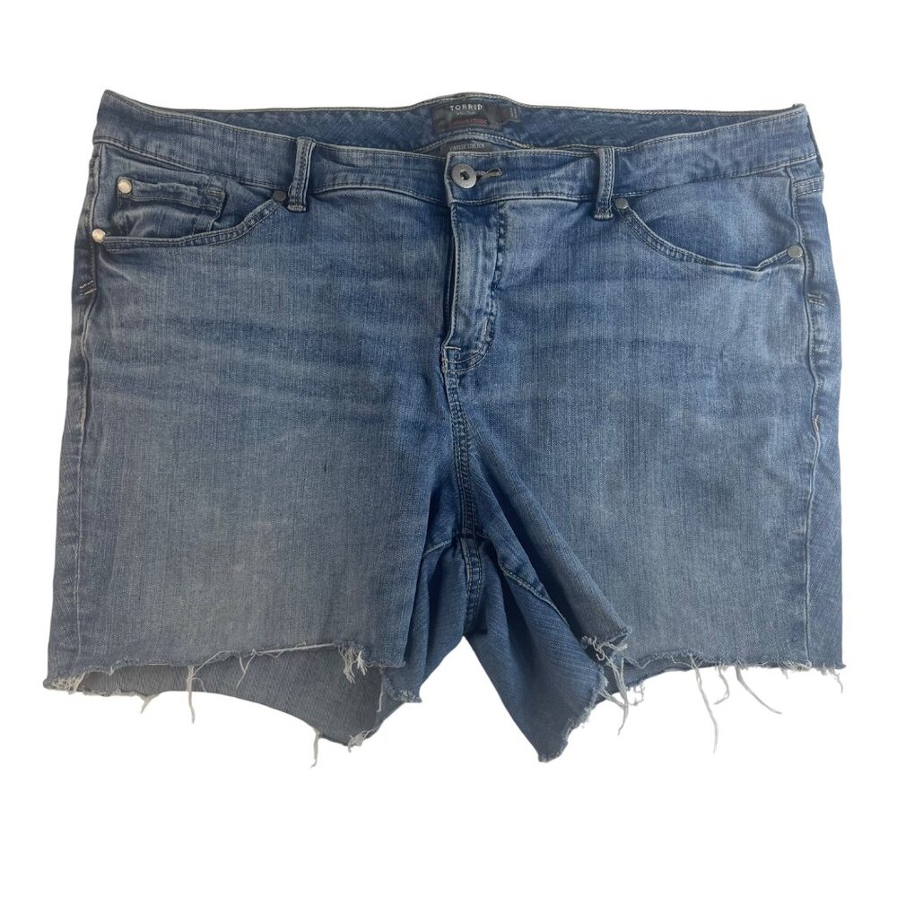 Torrid Denim Shorts Womens Size 20 Boyfriend Straight‎ Vintage Stretch Summer